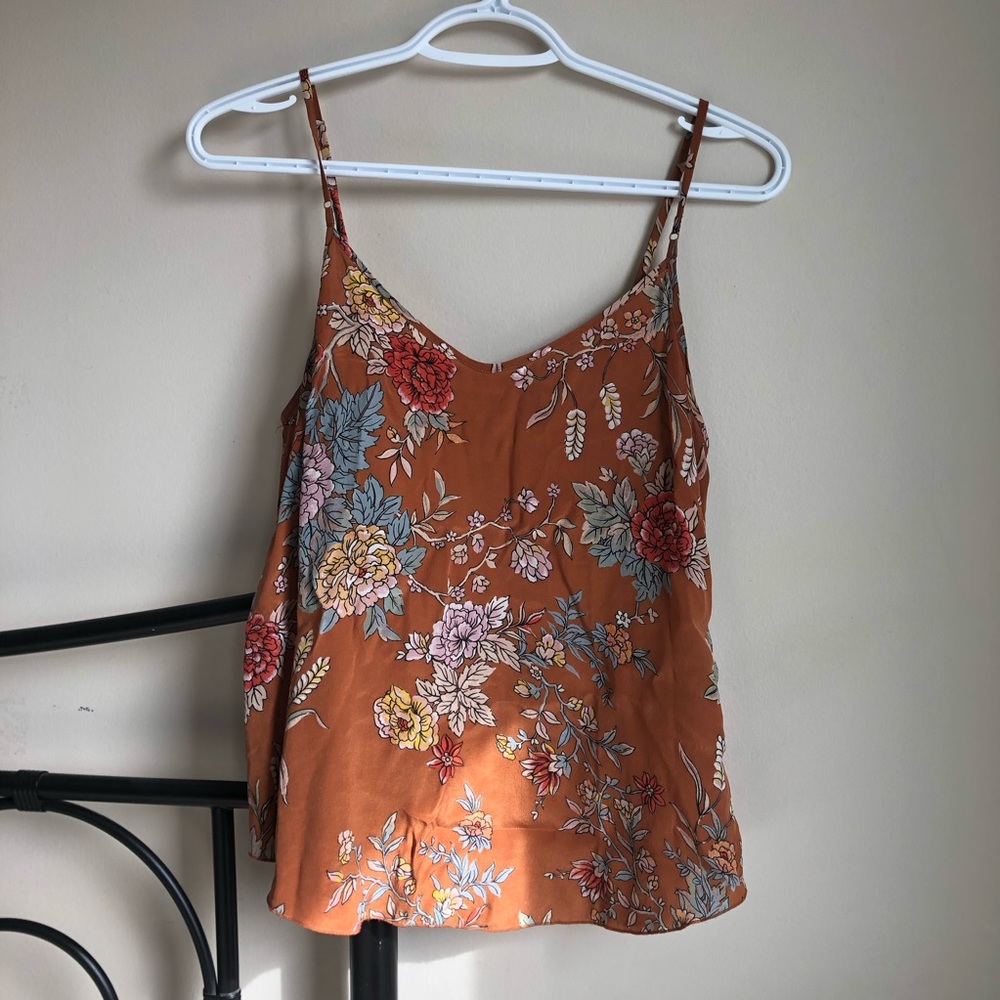 Wilfred Orange Floral Silk Camisole